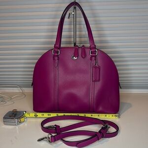 Coach Magenta Payton Dome Satchel Bag